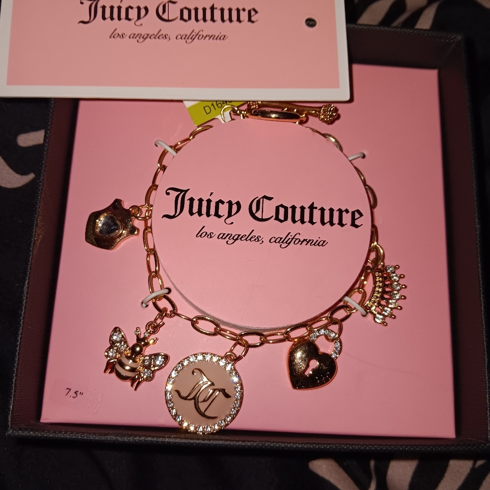 Juicy Couture Gold Charm Bracelet